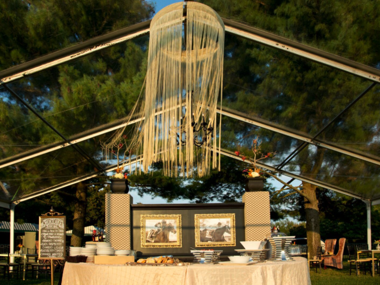 Tent on Racecoltvalley Club lawn